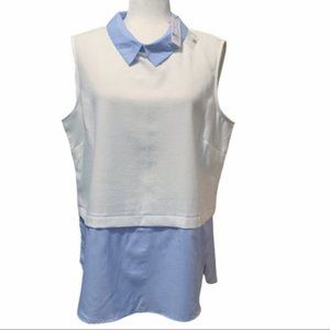 New York & Company Two Tone Sleeveless Pullover